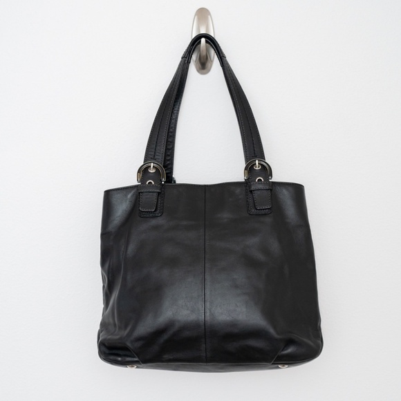 Coach Black Leather Tote Bag - Picture 5 of 15